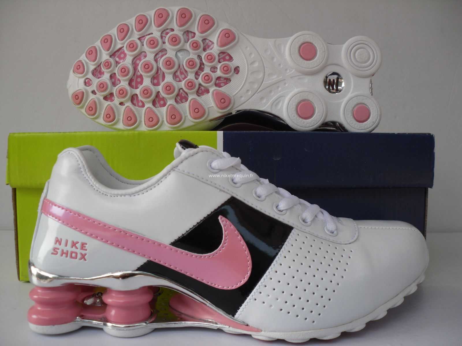 Nike Shox Oz Blanc Rose Noire